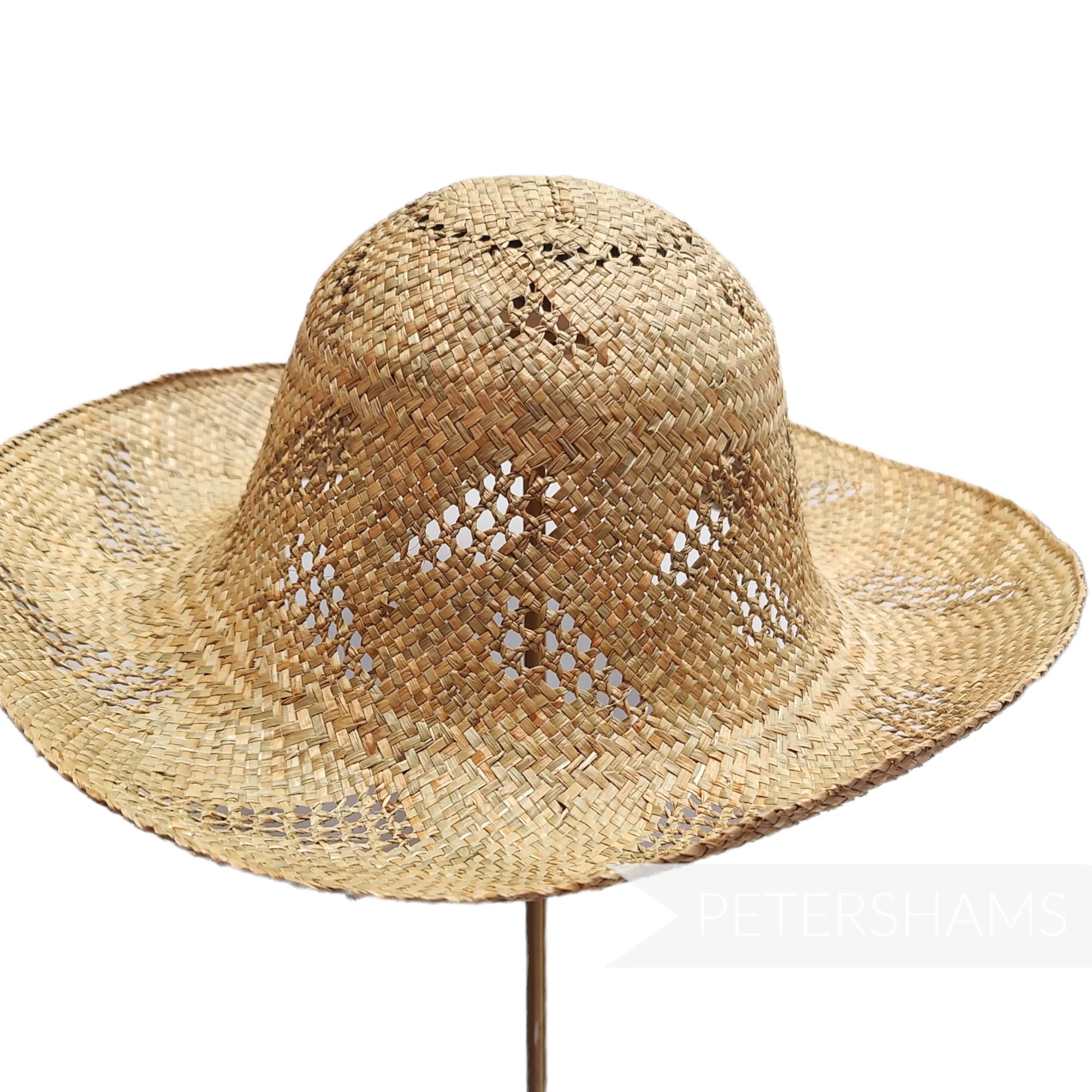 Seagrass Patterned Flare Capeline Hat Body - 9"