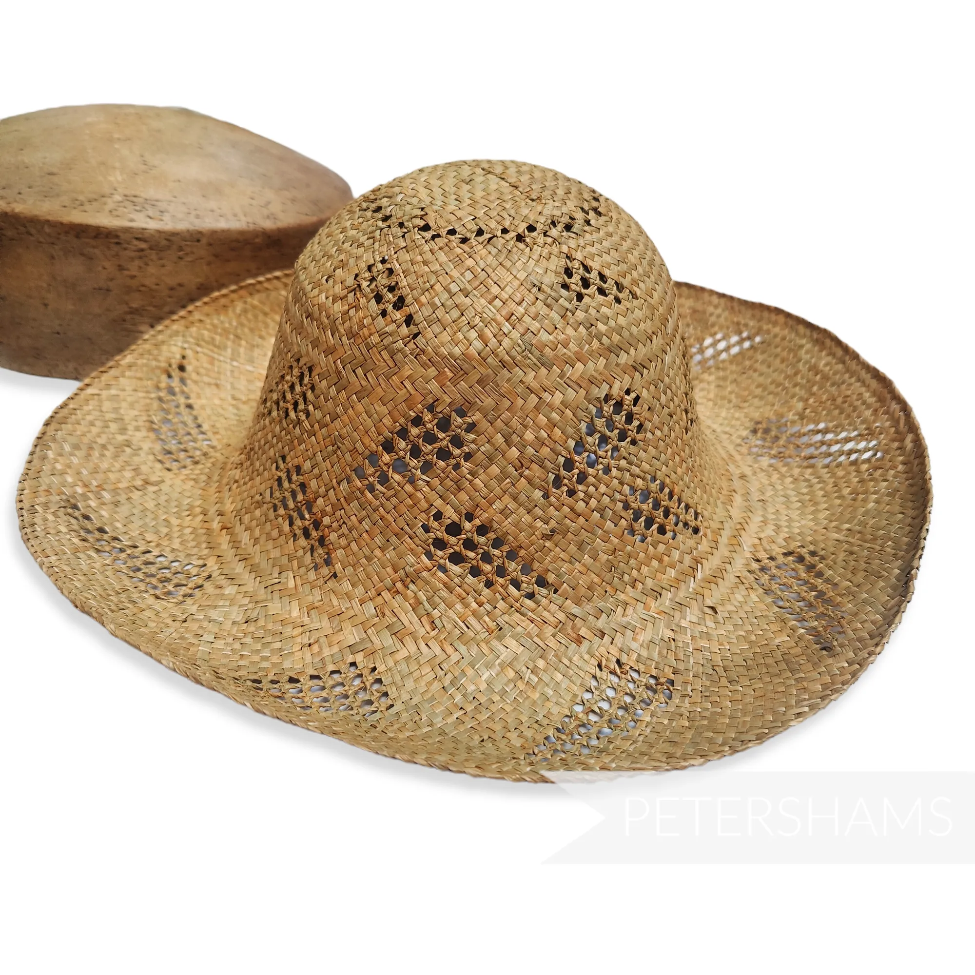 Seagrass Patterned Flare Capeline Hat Body - 9"