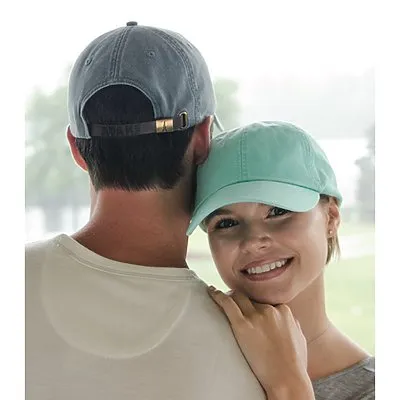 Shadow Block Embroidered Slate Gray Baseball Cap - Aqua and Green