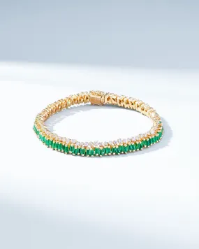 Short Stack Emerald Tennis Bracelet