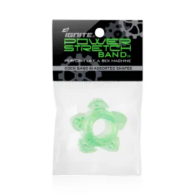 Si-95094 COCK RINGS - POWER STRETCH BANDS (GREEN)