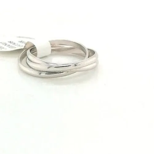 Silver Three Band Russian Wedding Band