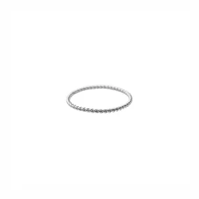 Silver Twist Stacker Ring