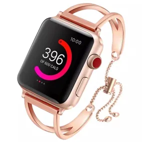 Sleek Stainless Steel Bracelet Band For Apple Watch Multiple Colors Available