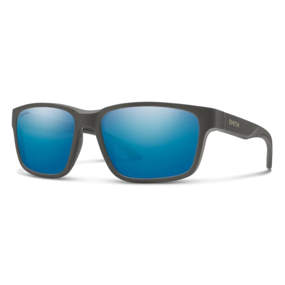 Smith Basecamp Matte Gravy Frame - ChromaPop Polarized Blue Mirror Lens - Polarized Sunglasses