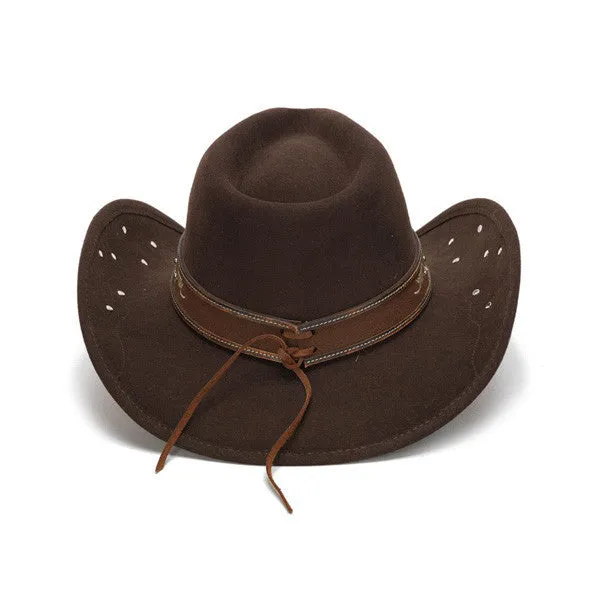 Stampede Hats - Filigree Brown Rhinestone Felt Cowboy Hat