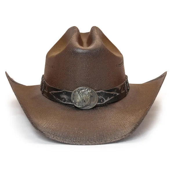 Stampede Hats - Studded Brown Stallion Cowboy Hat