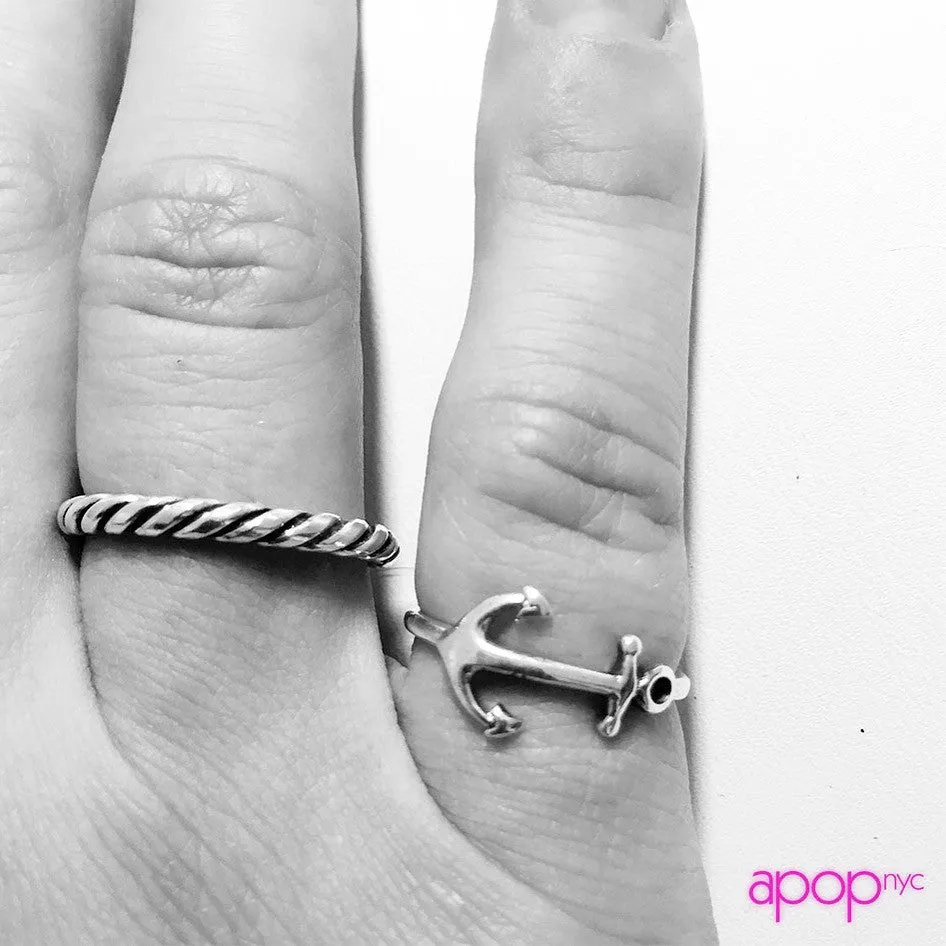 Sterling Silver Anchor Ring