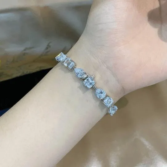 Stunning Unique Design Bracelet In Sterling Silver