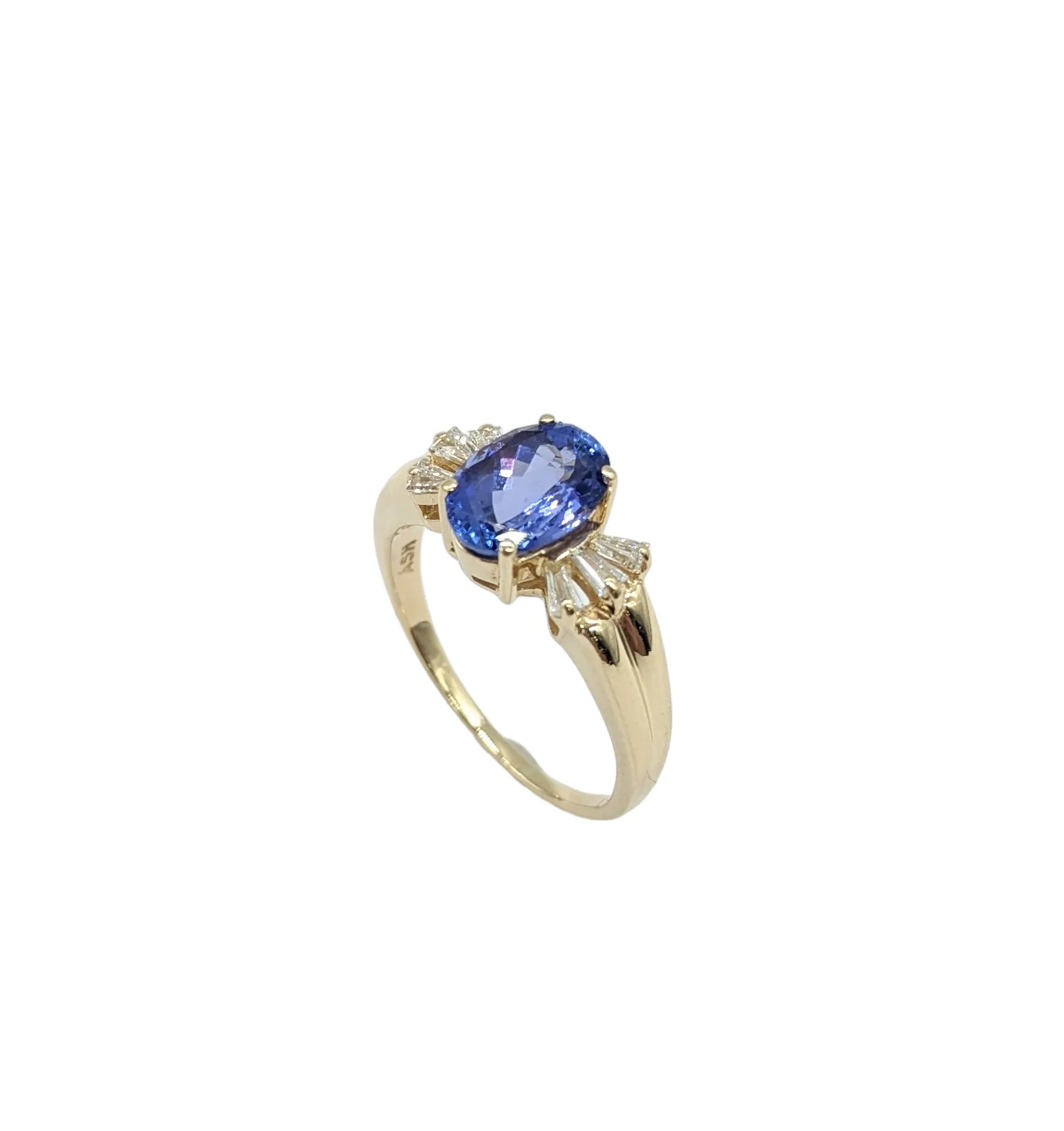 Tanzanite and Diamond  Ring