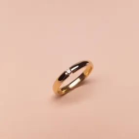 Tension Set Diamond Ring, Solid 14k Gold