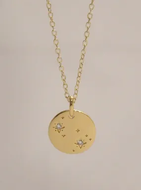 The Gemini Constellation Coin Necklace