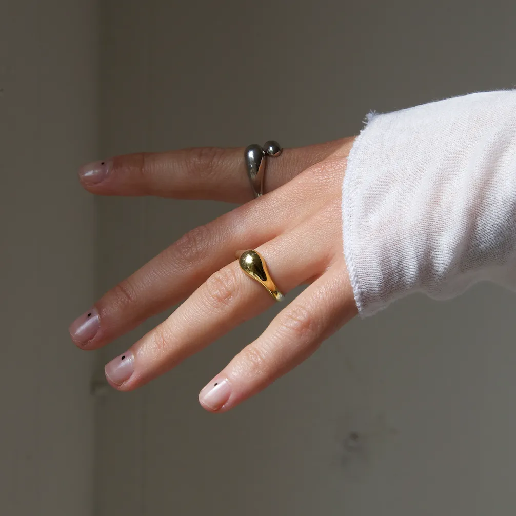 THE JUNE RING - Solid 14k gold