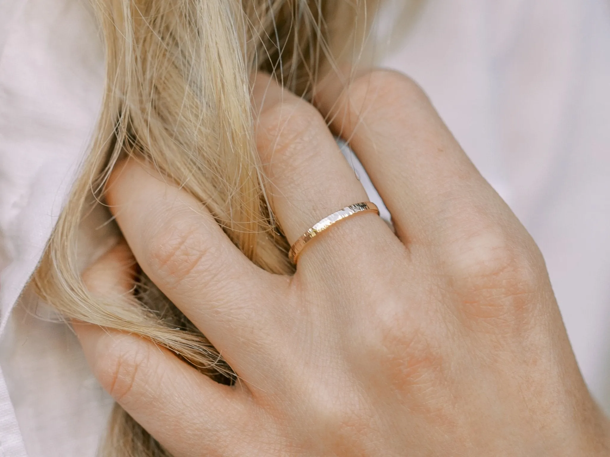 Thick Gold Sparkle Ring