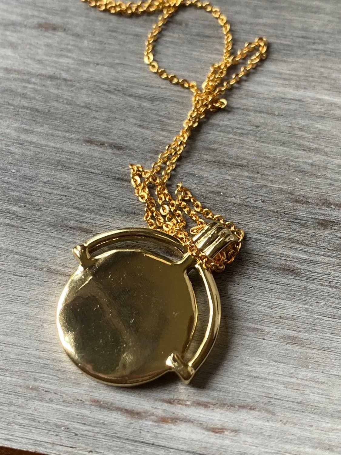 Travelers Necklace, Travelers medallion, Gift, Gold Filled Travelers Medallion