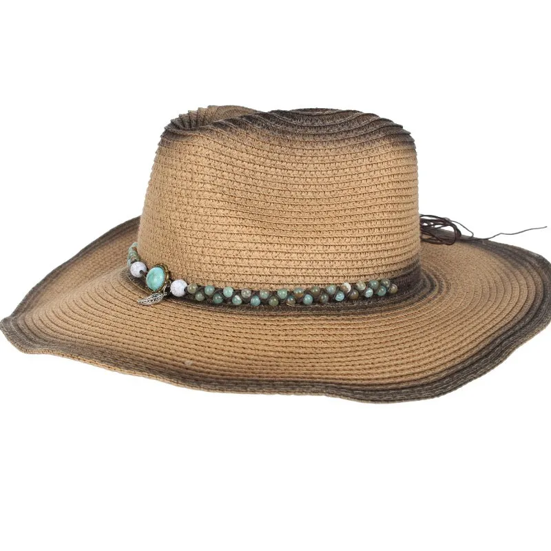 Turquoise Colorful Beaded Hat Band