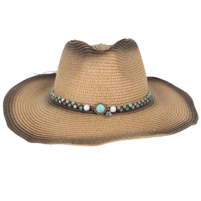 Turquoise Colorful Beaded Hat Band