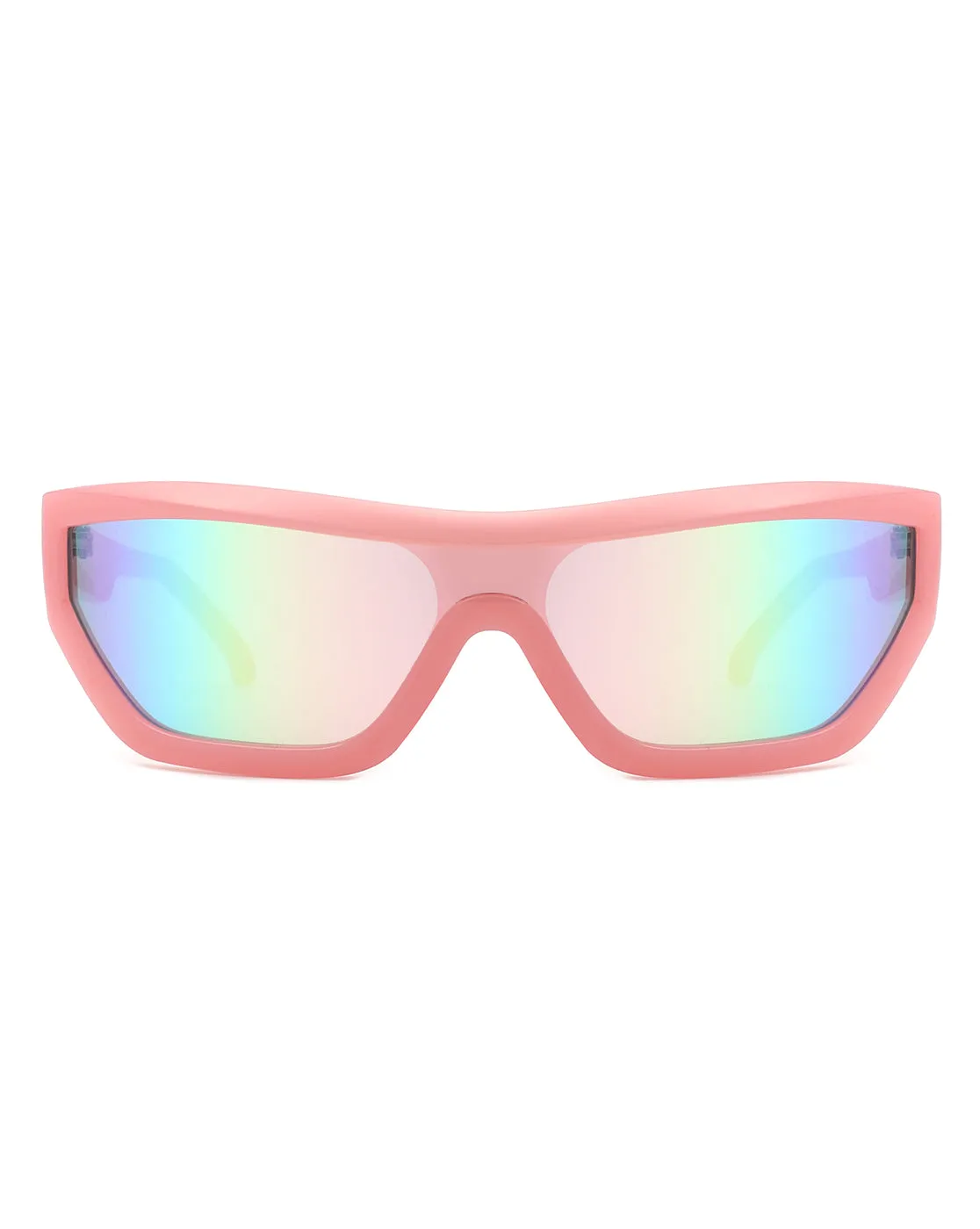 Tybalt - Square Wrap Around Geometric Fashion Sunglasses