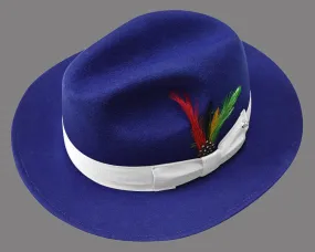 Untouchable Hat-Fedora| UNTOUCHABLE| Royal- White