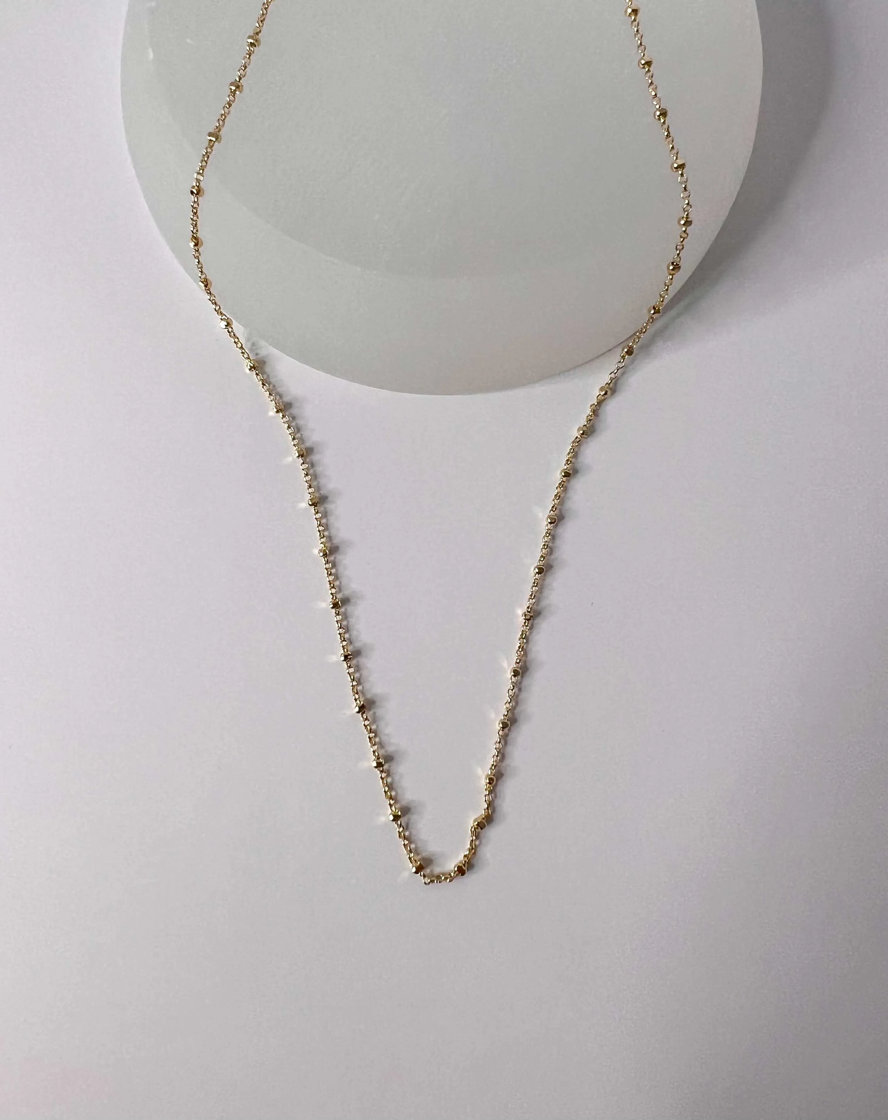 Velani Diamond Cut Beads Necklace