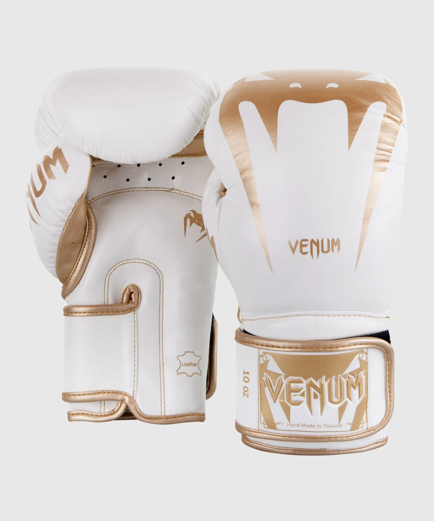 Venum Giant 3.0 Boxing Gloves - Nappa Leather - White/Gold