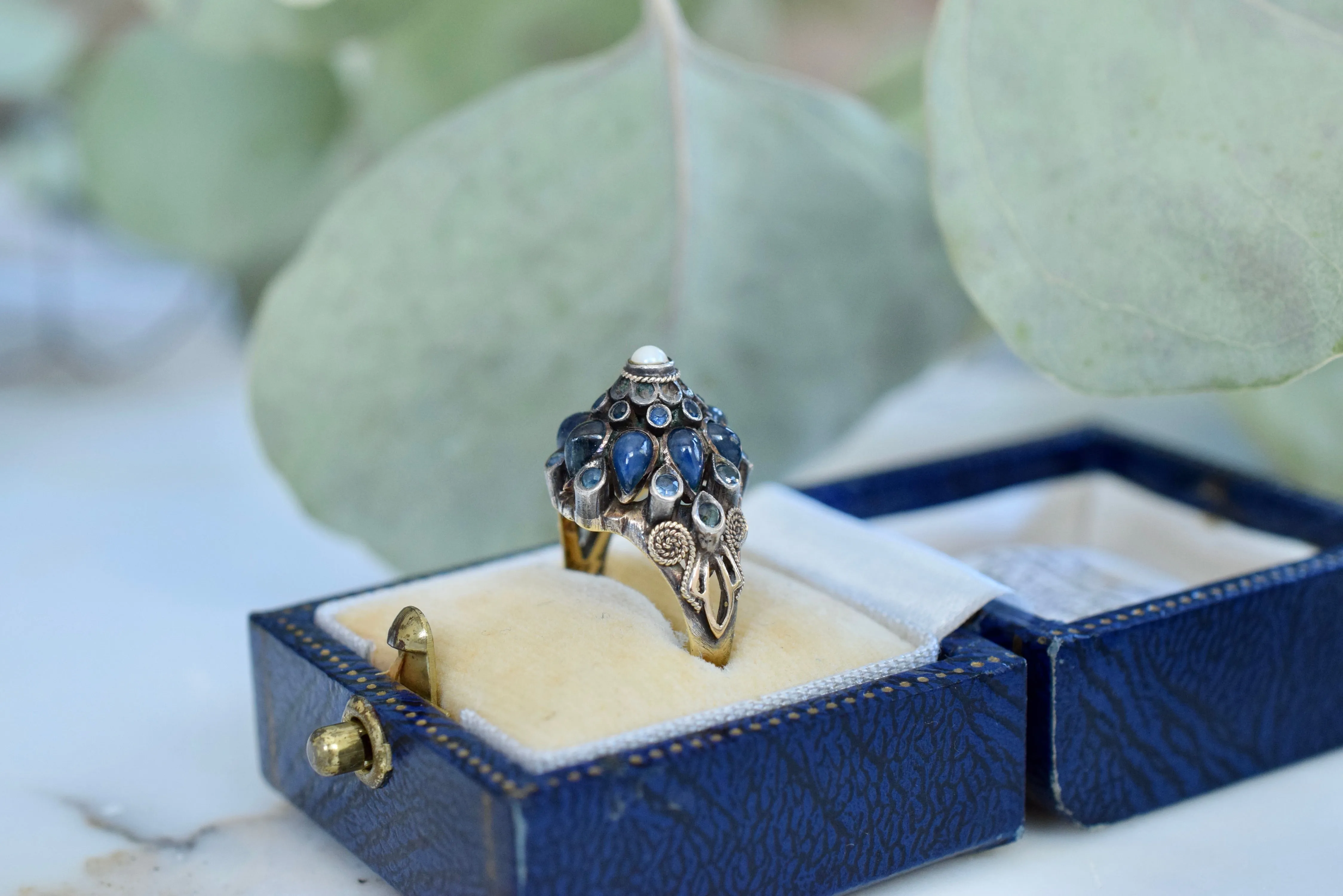 Vintage 1930s Sapphire Princess Ring