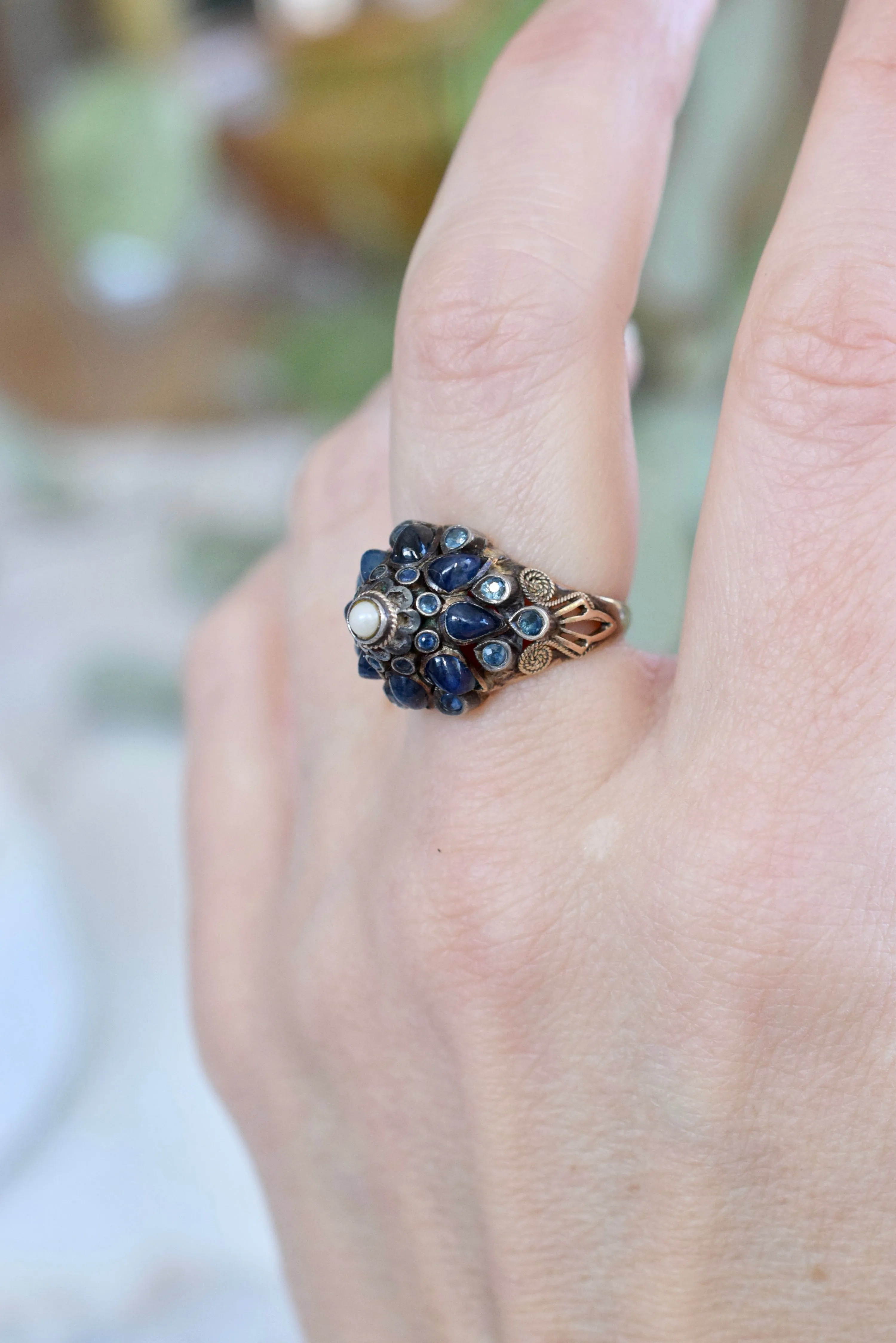 Vintage 1930s Sapphire Princess Ring