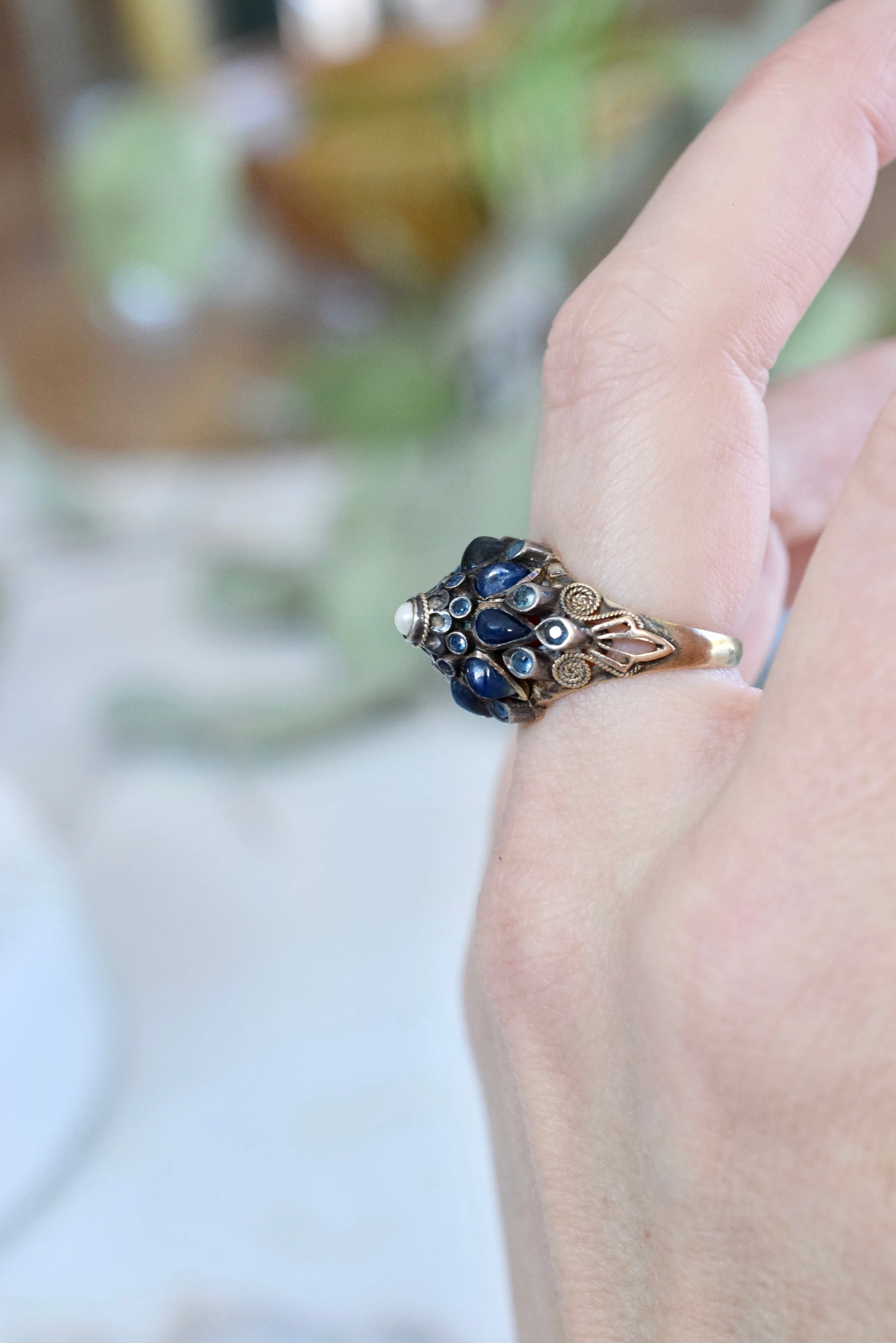 Vintage 1930s Sapphire Princess Ring