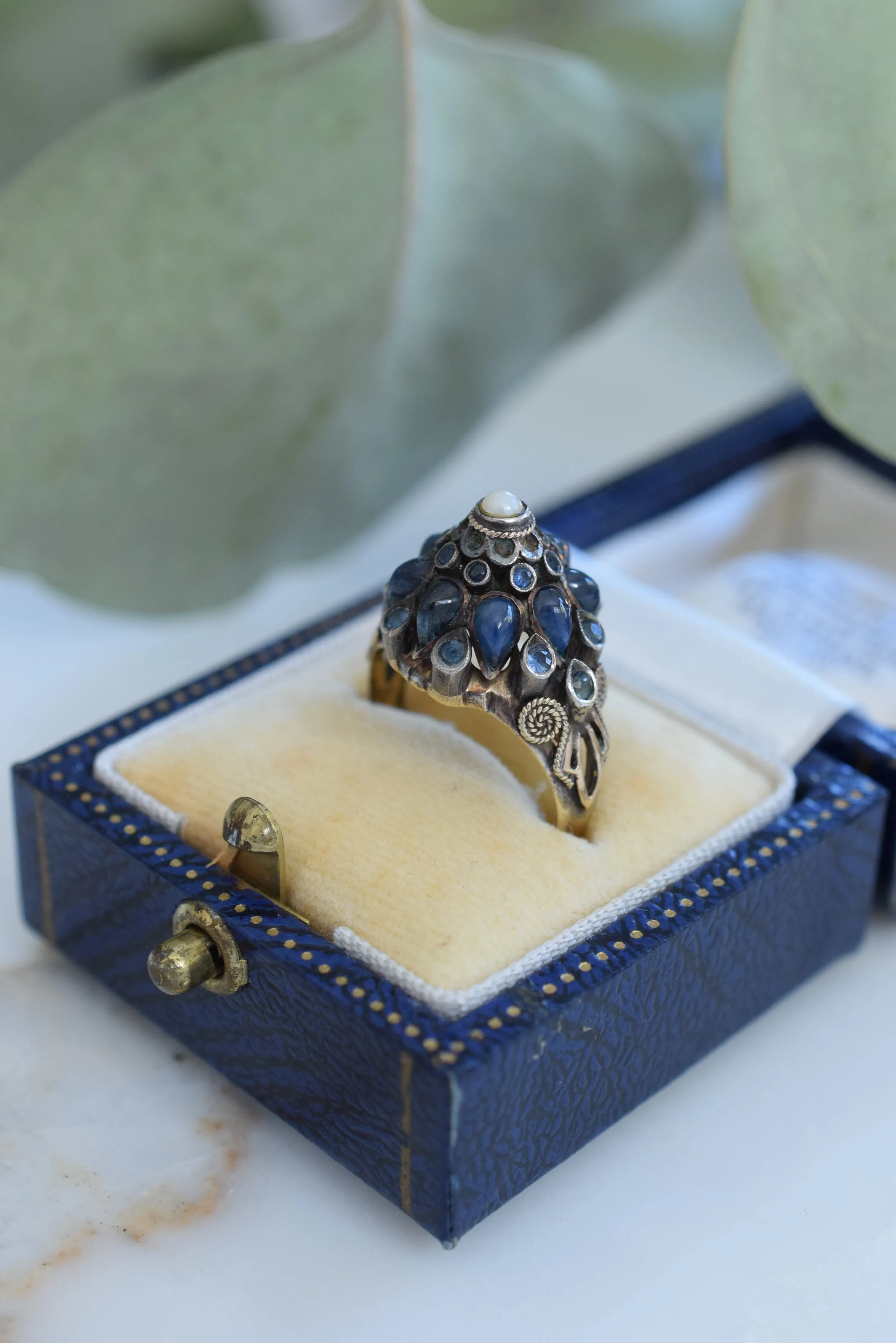 Vintage 1930s Sapphire Princess Ring