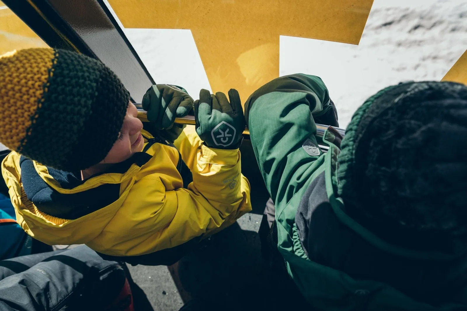 Waterproof Ski Gloves: Orange Clown Fish