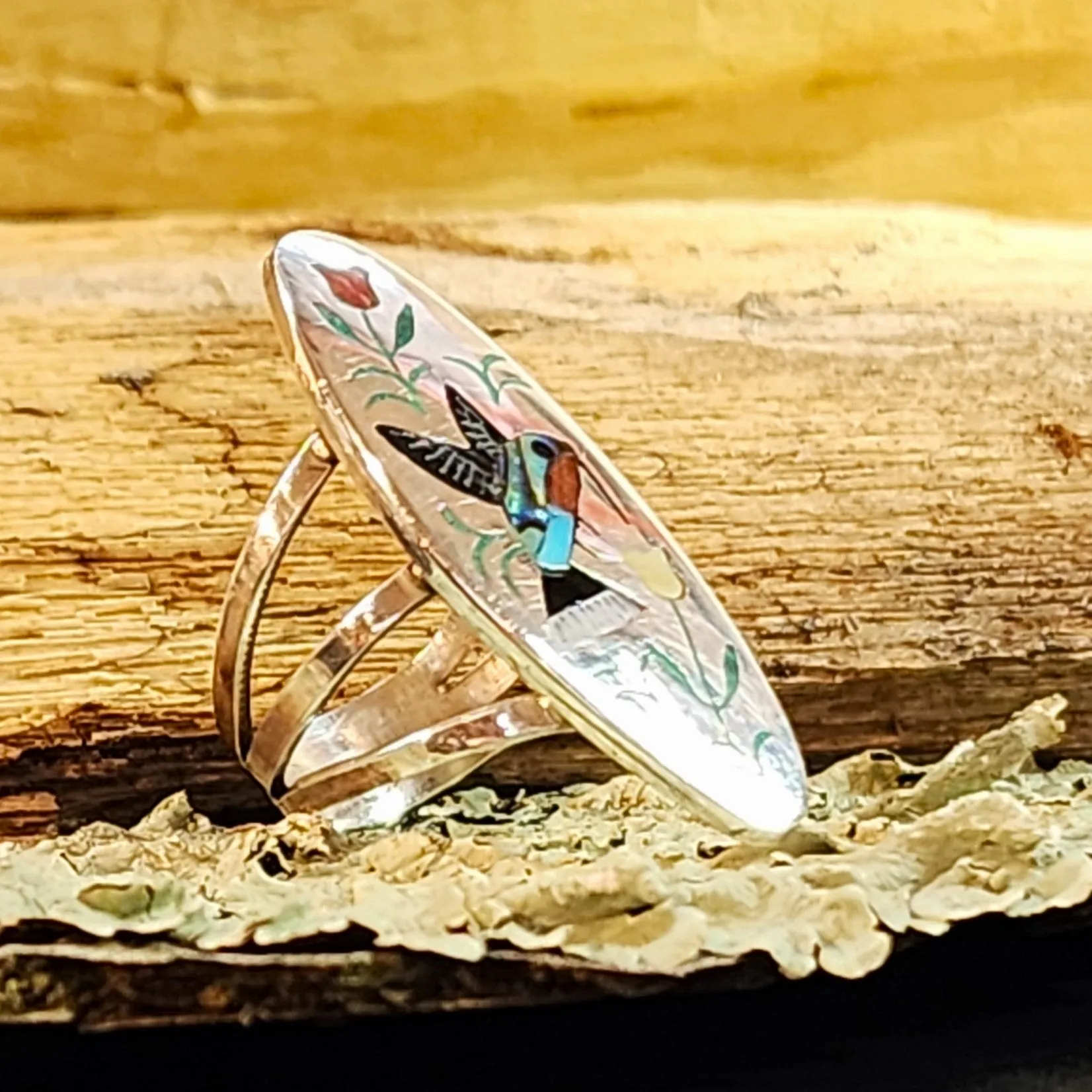 Zuni Hummingbird Ring - Size: 3